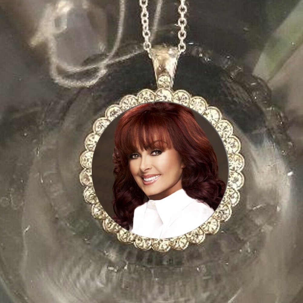 Naomi Judd Judds Bling memorial necklace so beautiful rhinestones 925 silver